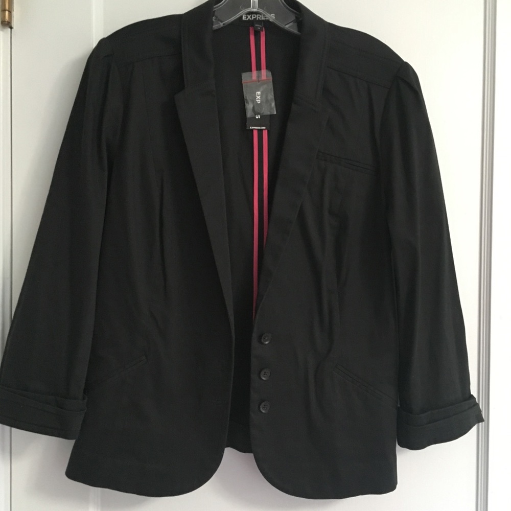 Black Express 3/4 length blazer size 12